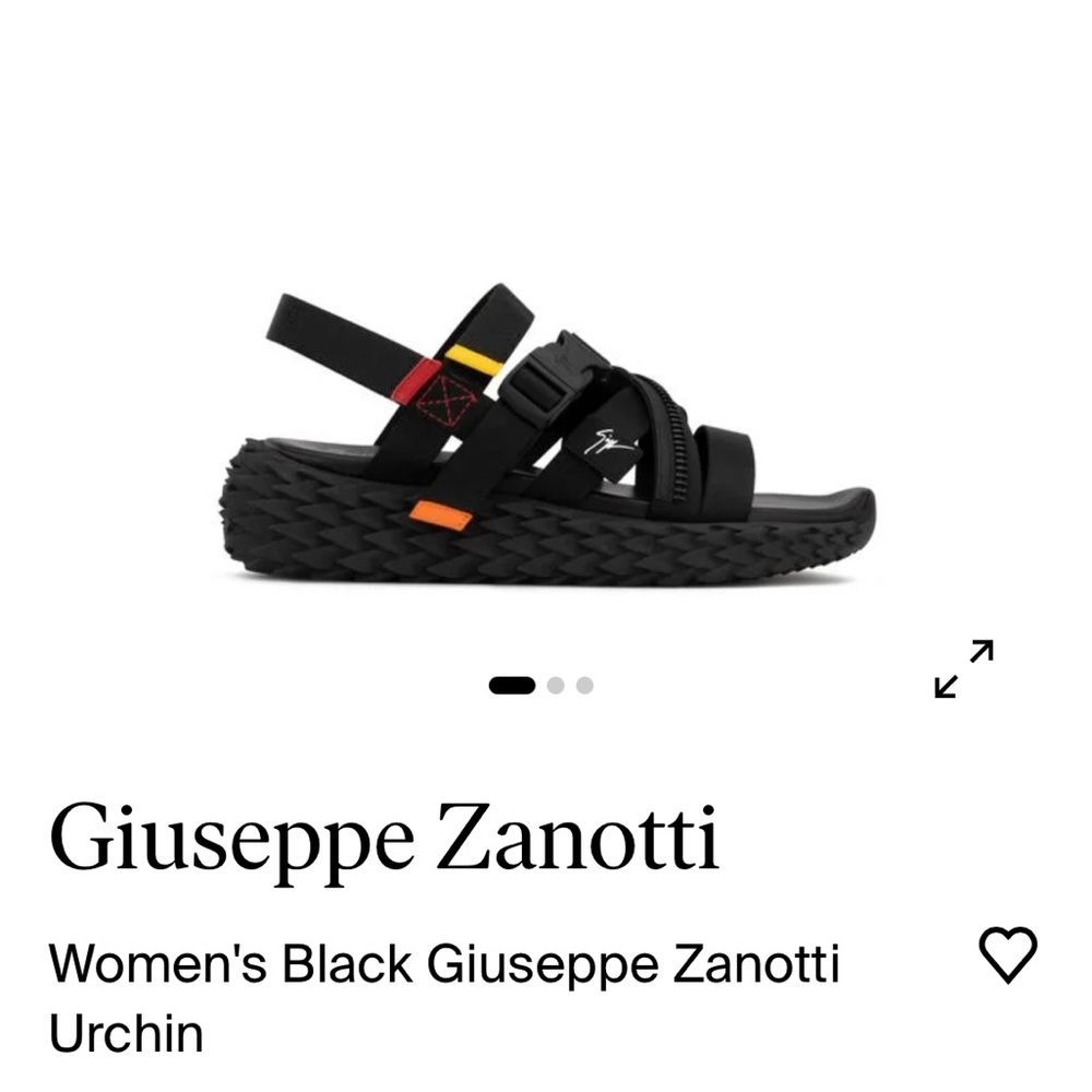 Giuseppe Zanotti Black Sandals